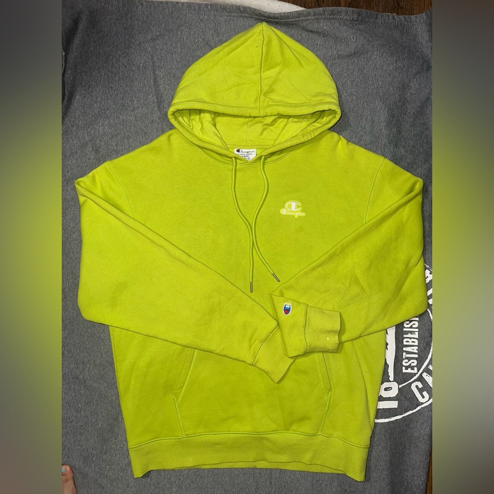 Champion Men's Lime Hoodie